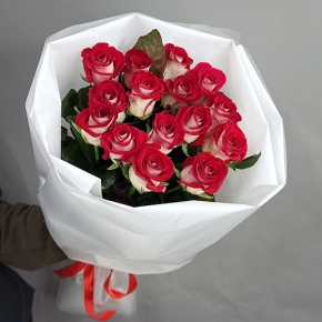Букет из 15 рубиновых роз (70 см) в Кашире
