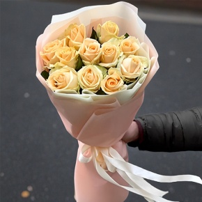 Букет из 11 роз Пич Аваланж (60 см) в Кашире