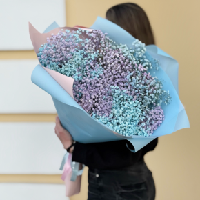 Букет "Радуга" из 15 гипсофил в Кашире