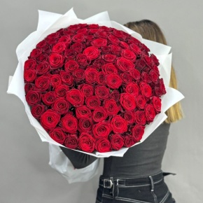 Букет 101 красная роза (60 см) в Кашире