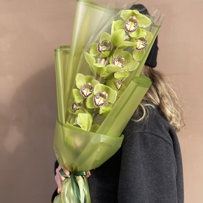Букет из лаймовой орхидеи в Кашире