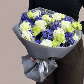 Букет из ароматных гиацинтов и эустом в Кашире