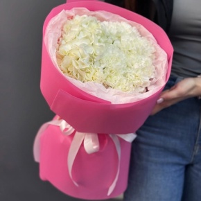 Букет "Гламур" из гортензии и диантусов в Кашире