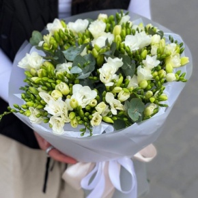 Букет из 51 белой фрезии в Кашире