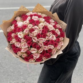 Букет "Амурный" из 101 розы (40 см) в Кашире
