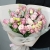 Букет "Крем сода" из роз, эустом и хамелациума в Кашире Букет "Крем сода" из роз, эустом и хамелациума в Кашире