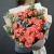 Букет "Фортуна" из коралловых роз и оксипеталума в Кашире