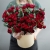 Композиция в шляпной коробке "Амур" из кустовых пионовидных роз в Кашире Композиция в шляпной коробке "Амур" из кустовых пионовидных роз в Кашире