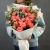 Букет "Фортуна" из коралловых роз и оксипеталума в Кашире