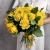 Букет из 25 лимонных роз с рускусом (40 см) в Кашире Букет из 25 лимонных роз с рускусом (40 см) в Кашире