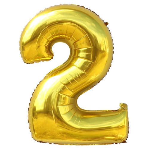 Шар гелиевый цифра 2 (40х102 см) в Кашире
