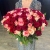 Букет 151 роза красный микс (50 см) в Кашире